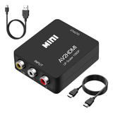 Convertidor Rca A Hdmi, P Rca Compuesto Cvbs Av A Hdmi,