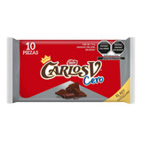 Carlos V Chocolate Cero Azucar 10pz - Delicioso Y Saludable