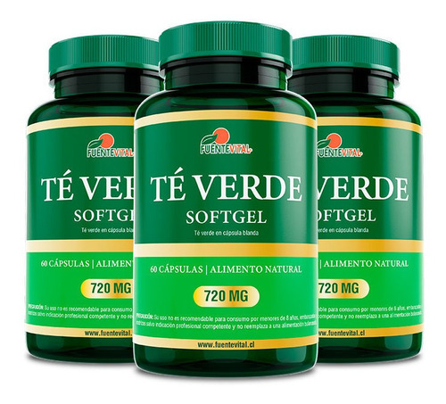 Te Verde Fv 180 Caps Softgel 3x60. Salud Natural