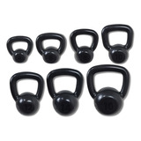 Kettlebell Emborrachado - Kit  4,6,8,10,12,14,16