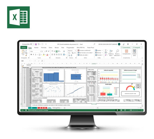 Spc (control Estadistico De Procesos) Plantilla Excel