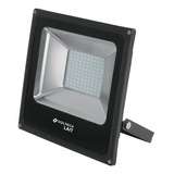 Reflector Led Ultra Delgado 50w Voltech 48221 Color De La Carcasa Negro Color De La Luz Blanco Cálido 110v/220v (bivolt)