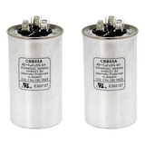 Powswopx 45+5 Uf 45/5 Mfd ±6% 370v/440vac Cbb65 Condensador 