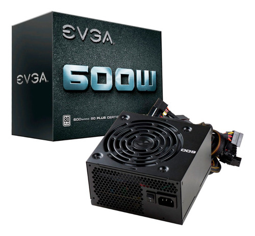 Fuente De Poder Para Pc Evga 600 W1  Black 100v/240v