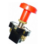 Switch Universal Tirador 1 Pase On-off 8mm 2 Terminales Rojo