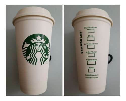 Termo Para Café Starbucks Reutilizable Original Nuevo Grande