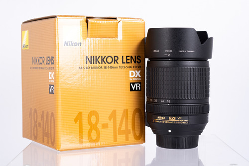 Lente Nikon 18-140mm 3.5-5.6 G Af-s Vr Con Caja Dx Aps-c