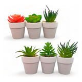 Pack De 3 Maceta Con Planta Artificial