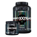 Kit Whey Protein 100% Pure 900g + Creatine 150g - Black Skul