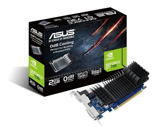 Tarjeta De Video Asus Geforce Gt730 2gb Gddr5 Hdmi Vga Dvi-d