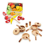 Whoholl Accesorios De Cocina De Madera Para Niños, Utensili