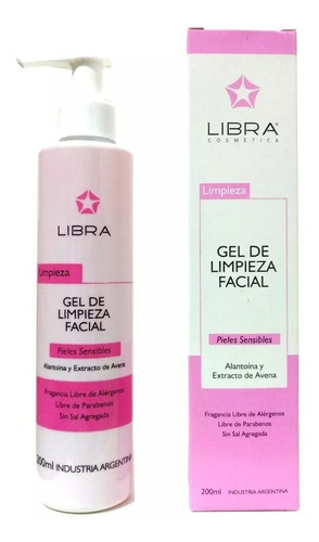 Libra Gel Limpieza Facial Piel Sensible Avena Rosacea