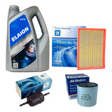 Kit 3 Filtros Gm + Aceite 10w40 Chevrolet Meriva 1.8 2012