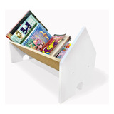 Porta Livros Revisteiro Infantil Casinha - 40cm - Montessori