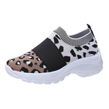 Sapatos Femininos Q7 Com Estampa De Leopardo Cave Platform S
