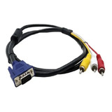 Cabo Adaptador Vga Para  Rca/av It Blue  1,5m Vga Para Av