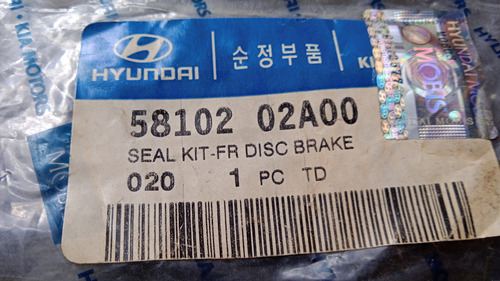 Kit De Sellos Caliper Frenos Hyundai Atos Nuevos Originales. Foto 5