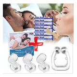 Kit Anti Ronquido Clip Silicona + 5 Tira Nasal Autoadhesivas