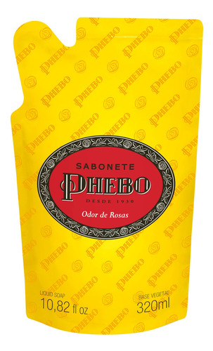 Phebo Odor De Rosas Refil - Sabonete Líquido 320ml