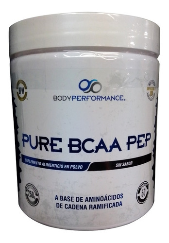 Bodyperformance Aminoácidos Pure Bcaa Pep 250g Sabor Sin Sabor