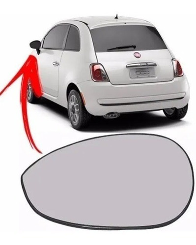 Vidrio Espejo Fiat 500 Linea Punto 2014 2015 2016 2017 2018  Foto 2