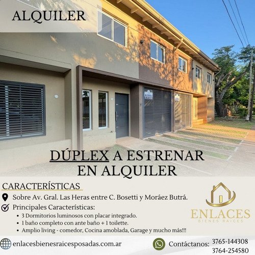 Duplex En Alquiler De 3 Dormitorios 