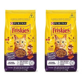 Kit C/2 Ração Friskies Megamix Para Gatos Castrados 3kg