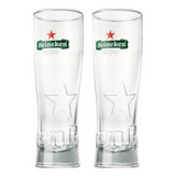 2 Vasos De Cerveza Heineken Original Pinta Importada Francia