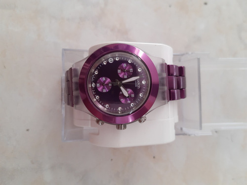 Reloj Swatch Violeta Full-blooded Blueberry - Original