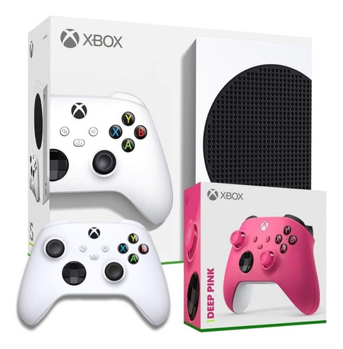 Console Xbox Series S 2 Controles (1 Branco E 1 Rosa)