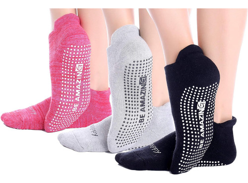 Non-slip Socks Yoga Barre Pilates Hospital Maternity Sock Ad