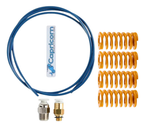 Kit Tubo Ptfe Capricorn + Par Conectores + 4 Molas