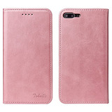 Funda Cartera Para iPhone 7 Plus iPhone 8 Plus Rosa Do-023