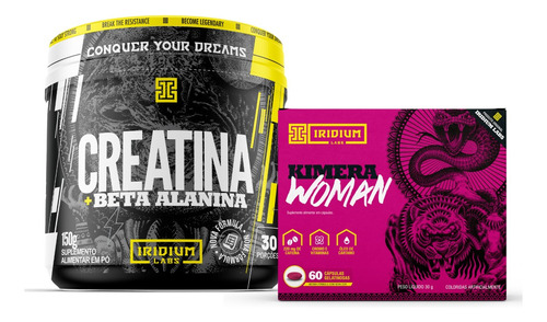 Kit Kimera Woman + Creatina Com Beta Alanina - Iridium Labs