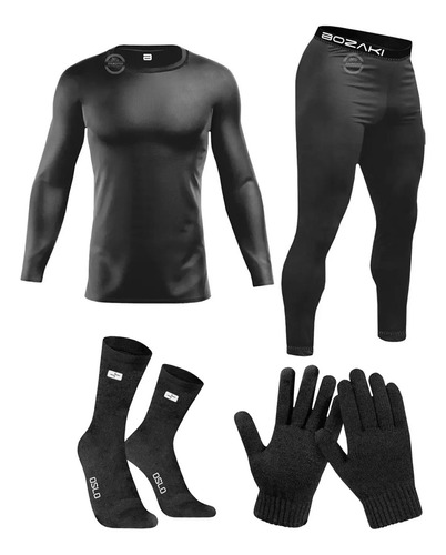 Kit Termico Piel Conjunto Boza + Medias + Guantes Sia+