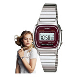Relógio Casio Feminino Vintage Digital Prata La670wa-4df