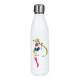Botella Blanca Acero Inoxidable -  Sailor Moon