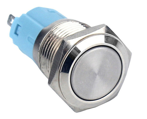 Boton Pulsador De Metal Switch Con Retencion 16mm