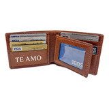 Billeteras Hombre Cuero Personalizadas 12 Tarjetas Volante