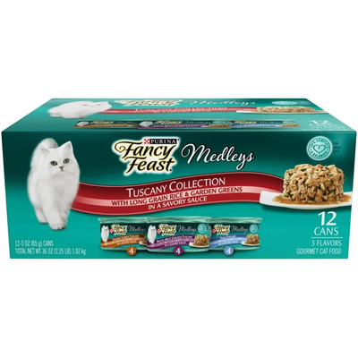 Comida Húmeda Gatos Fancy Feast Colección Tuscany 12 Pack | Envío gratis
