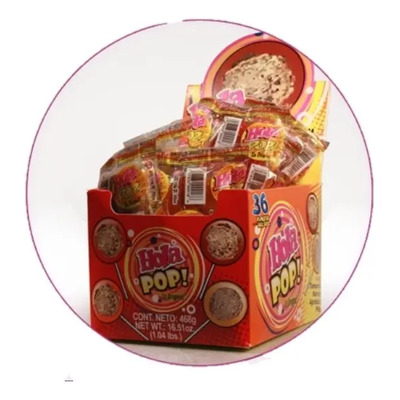 Paletas Saladulces Hola Caramelo Chabacano Tamarindo Naranja Piña 36 Pzs | Envío gratis