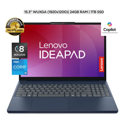 Laptop IdeaPad Slim 3 15,3 Intel Core I5 24gb Ram 1tb Ssd Lenovo | Envío gratis