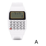 Reloj Con Calculadora Ajustable Para Niño/niña Silicona