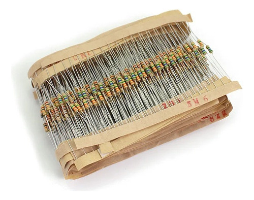 Resistor 1/4w 5% Pacote 25 Valores - 500 Peças