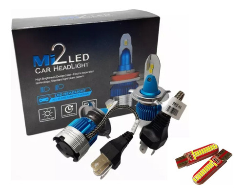 Cree Led Mi2 H4 H7  Chip Csp + 2 T10 Regalo Dyl