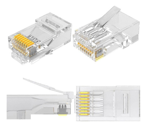 Conector Rj45 Cat5 Bolsa 25 Unidades Cable Utp Conector Red