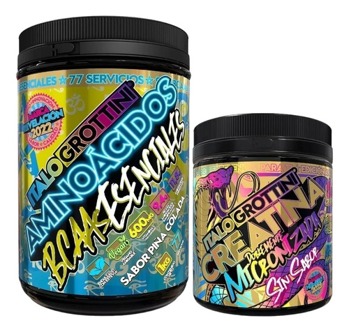 Aminoacidos Bcaas Esenciales 1kg + Creatina Monohidrato 300g