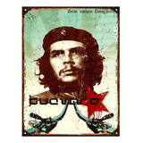 Cartel De Chapa Vintage Che Guevara Revolucion M012