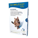 Revolution Para Gatos De 2,6kg A 7,5 Kg (3 Tubos) - Zoetis