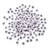Perlas Con Letras De La A A La Z, 7 X 4 Mm, Modernas, En Acr